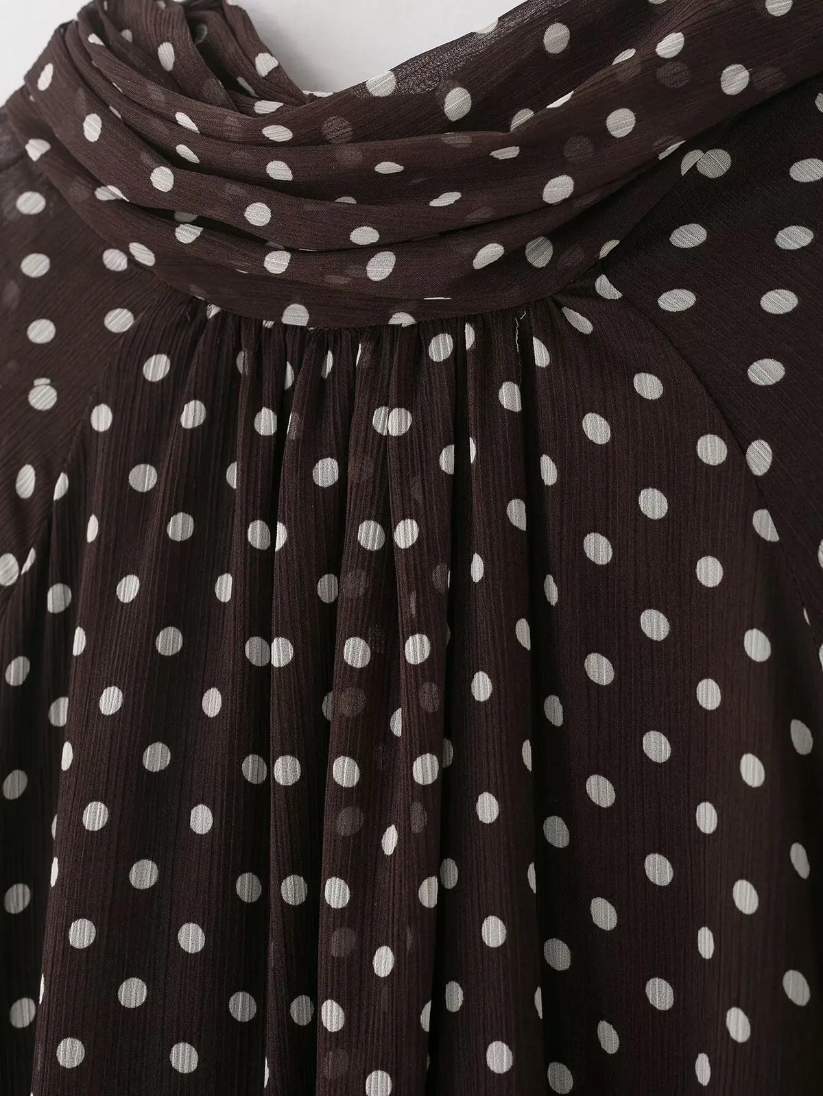 Women S Dots Printed Blouse Shirt Spring Autumn Fashion Long Sleeve