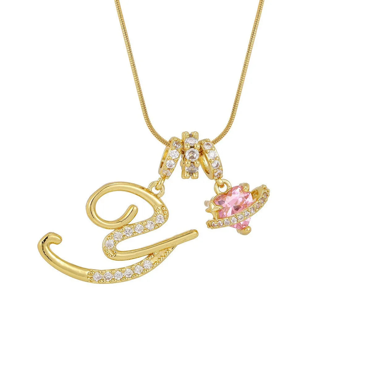 PERSONALIZED INITIAL HEART NECKLACE