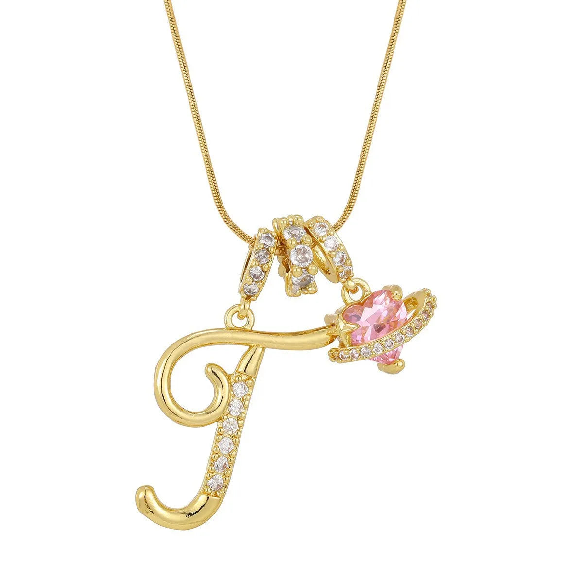 PERSONALIZED INITIAL HEART NECKLACE