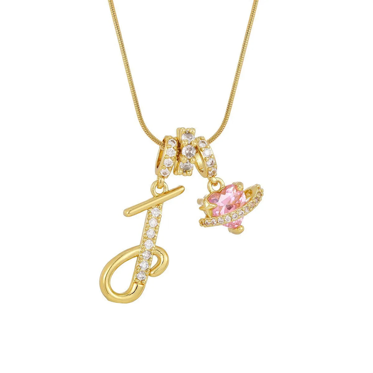 PERSONALIZED INITIAL HEART NECKLACE