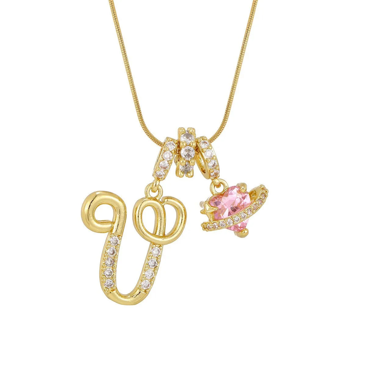 PERSONALIZED INITIAL HEART NECKLACE