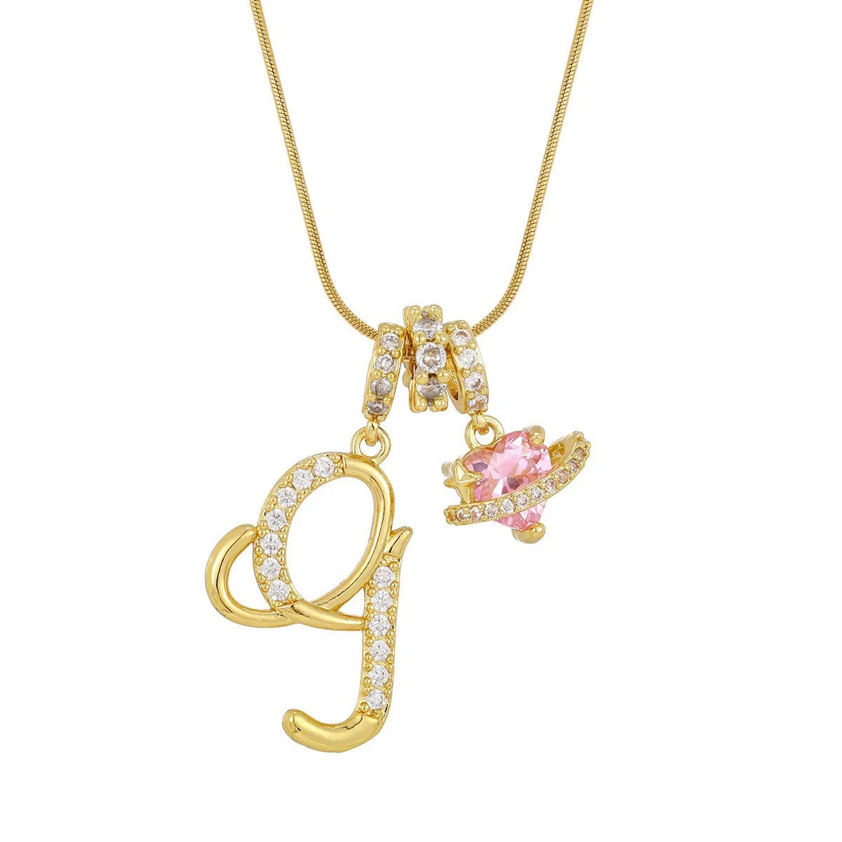 PERSONALIZED INITIAL HEART NECKLACE