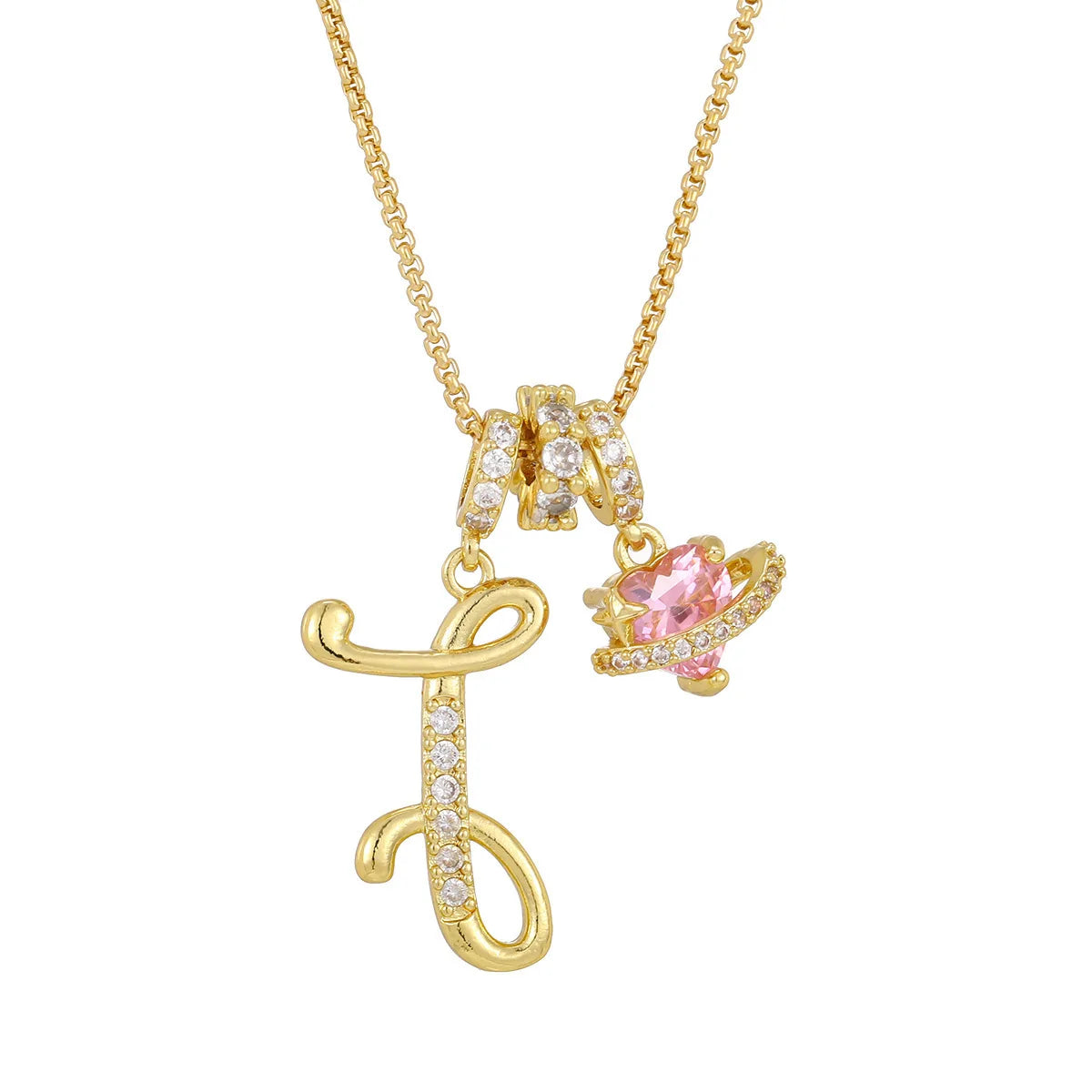 PERSONALIZED INITIAL HEART NECKLACE
