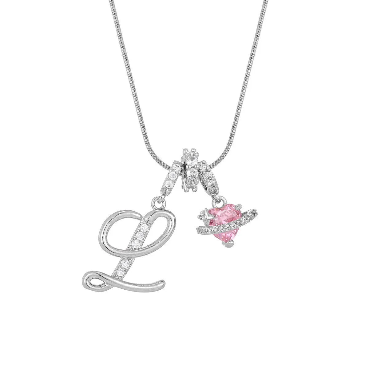 PERSONALIZED INITIAL HEART NECKLACE