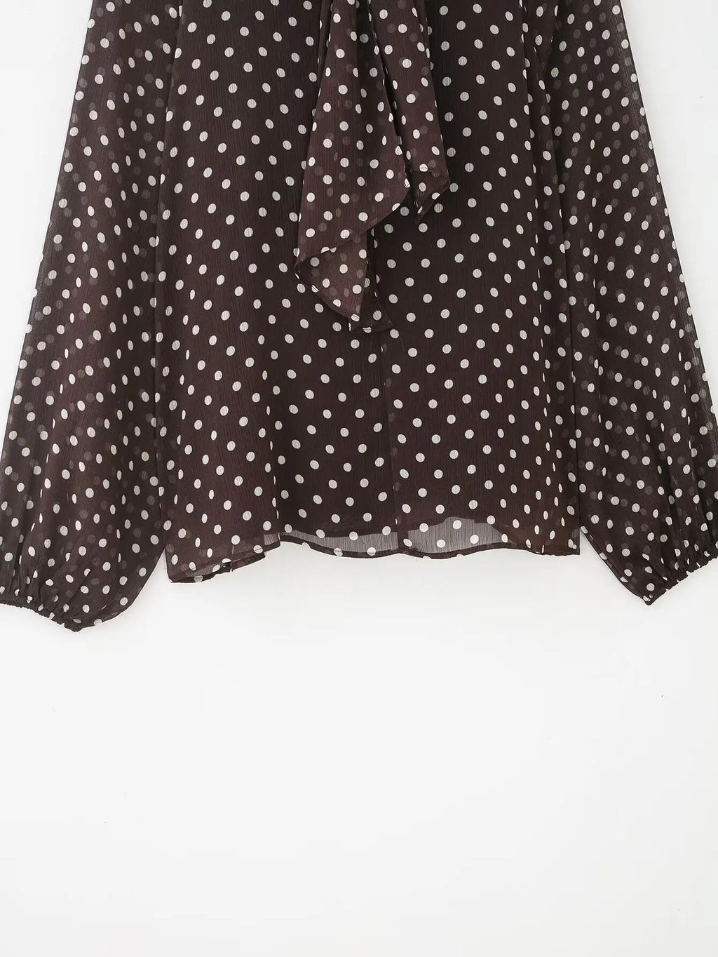 Women S Dots Printed Blouse Shirt Spring Autumn Fashion Long Sleeve