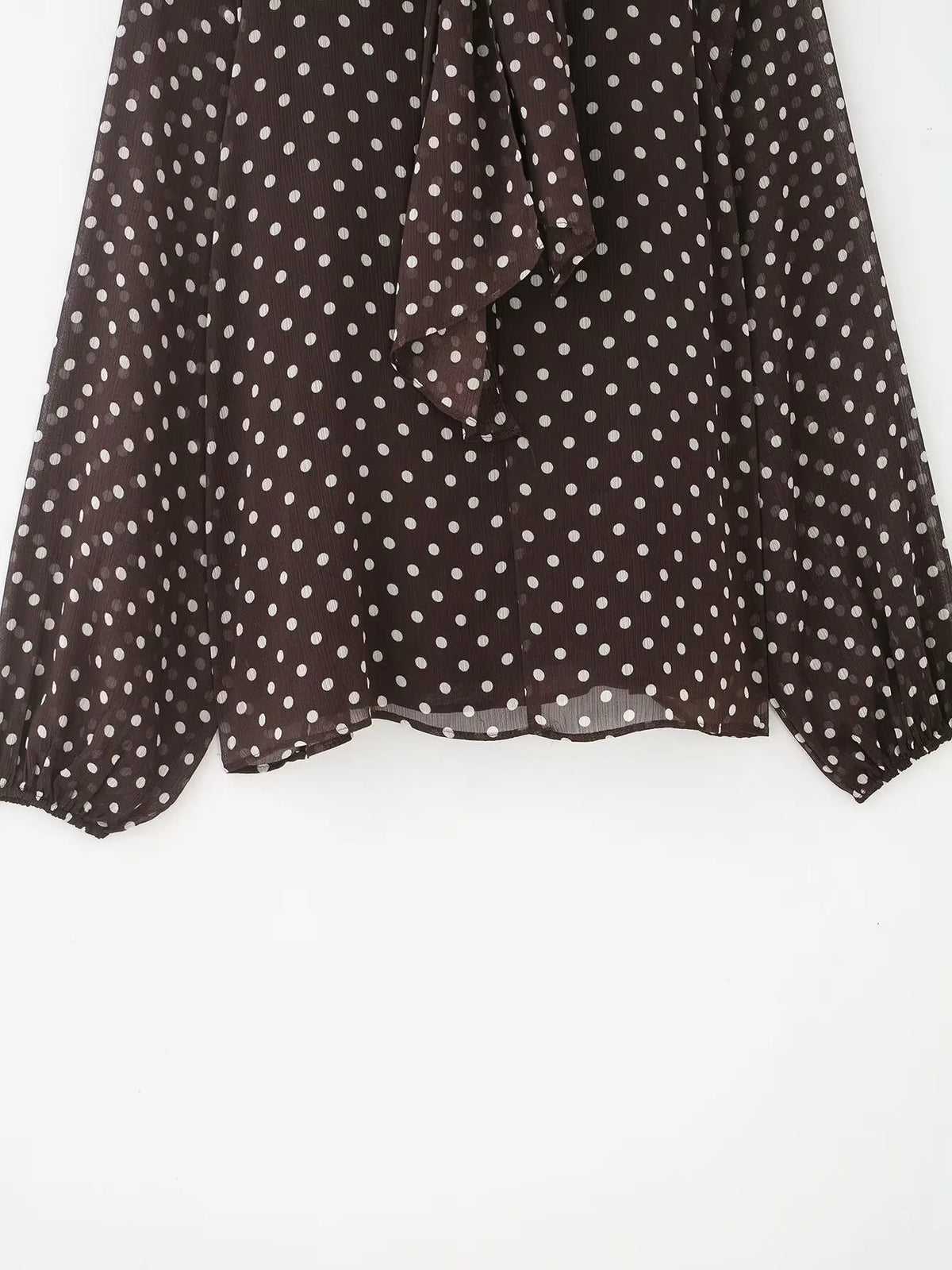 Women S Dots Printed Blouse Shirt Spring Autumn Fashion Long Sleeve