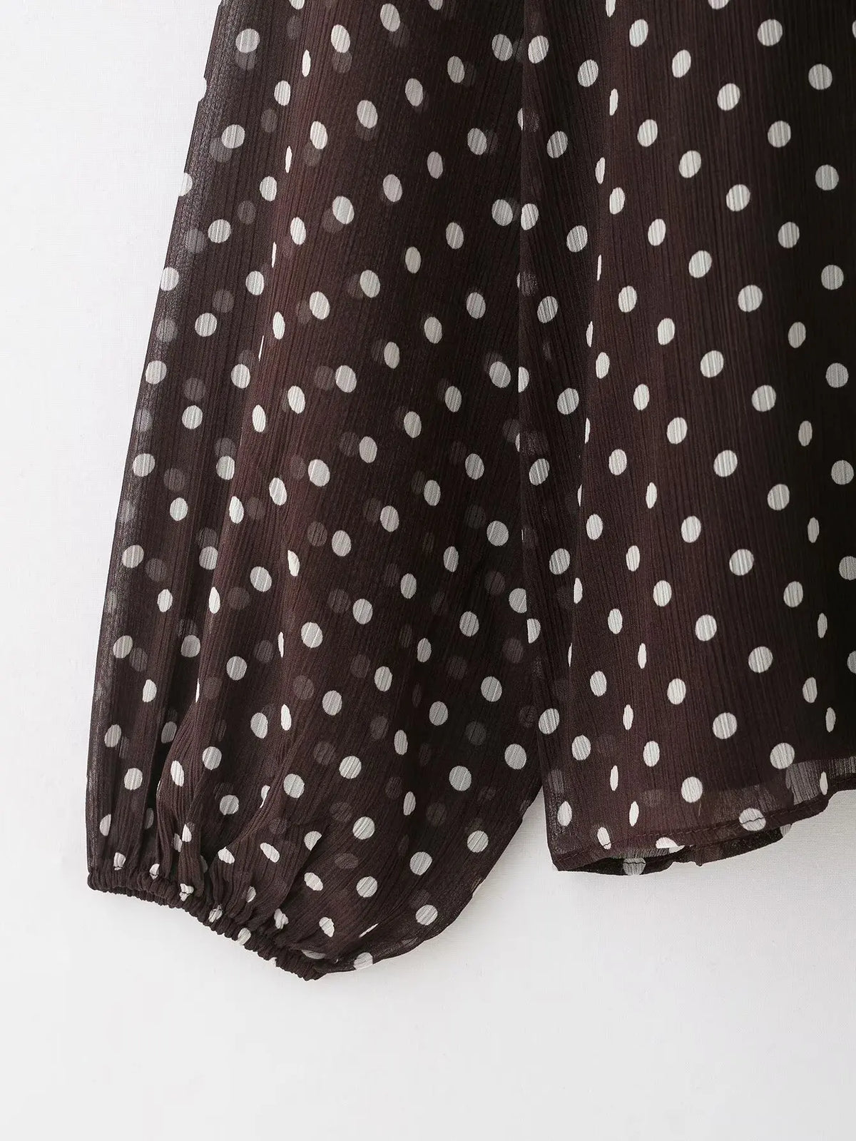 Women S Dots Printed Blouse Shirt Spring Autumn Fashion Long Sleeve