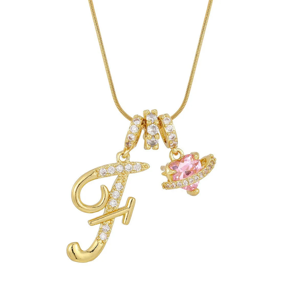 PERSONALIZED INITIAL HEART NECKLACE