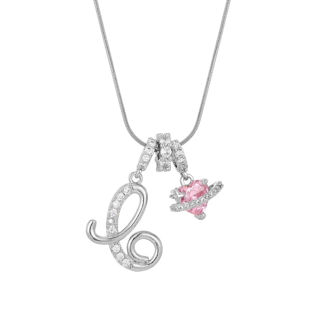 PERSONALIZED INITIAL HEART NECKLACE