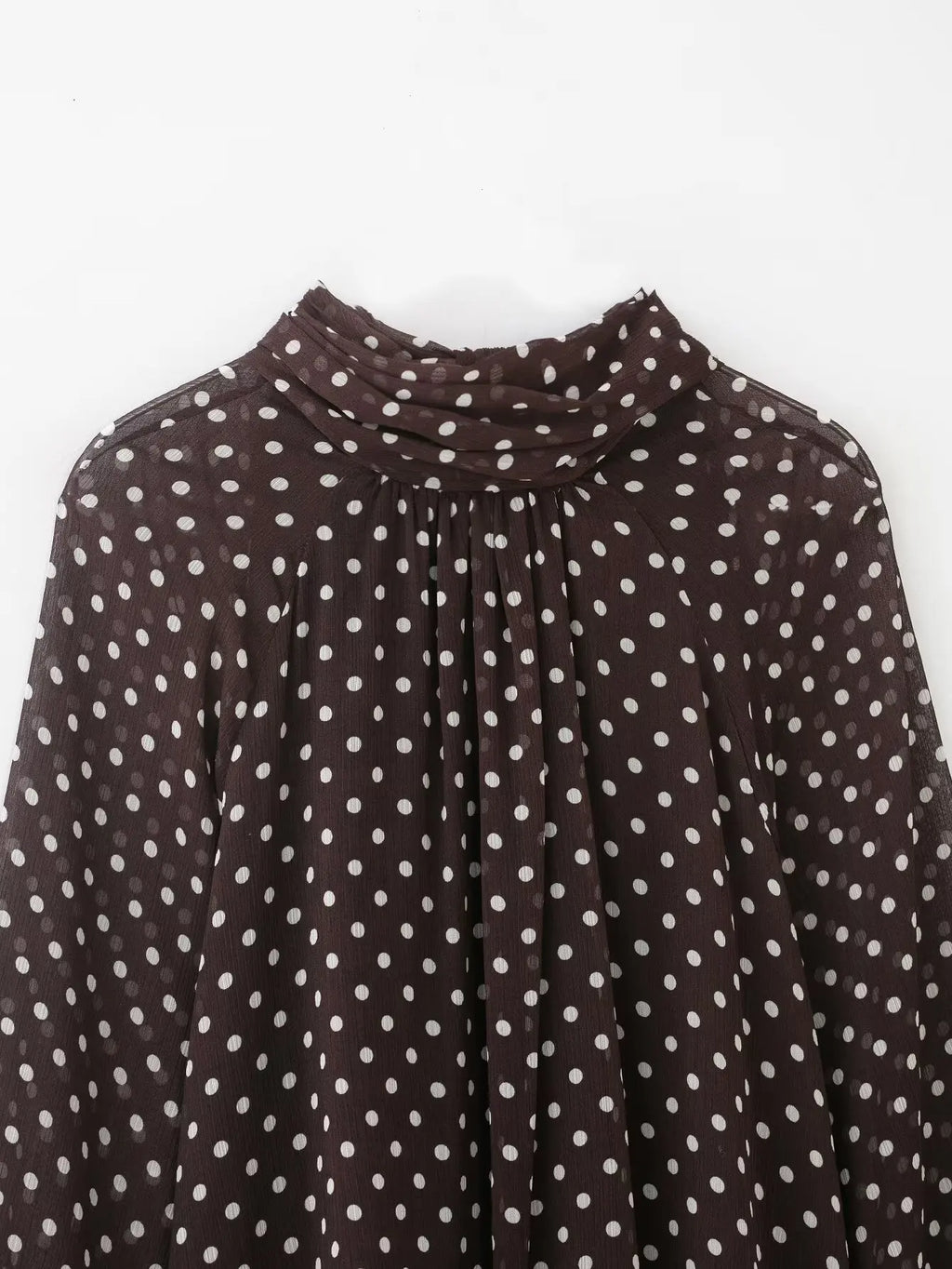Women S Dots Printed Blouse Shirt Spring Autumn Fashion Long Sleeve
