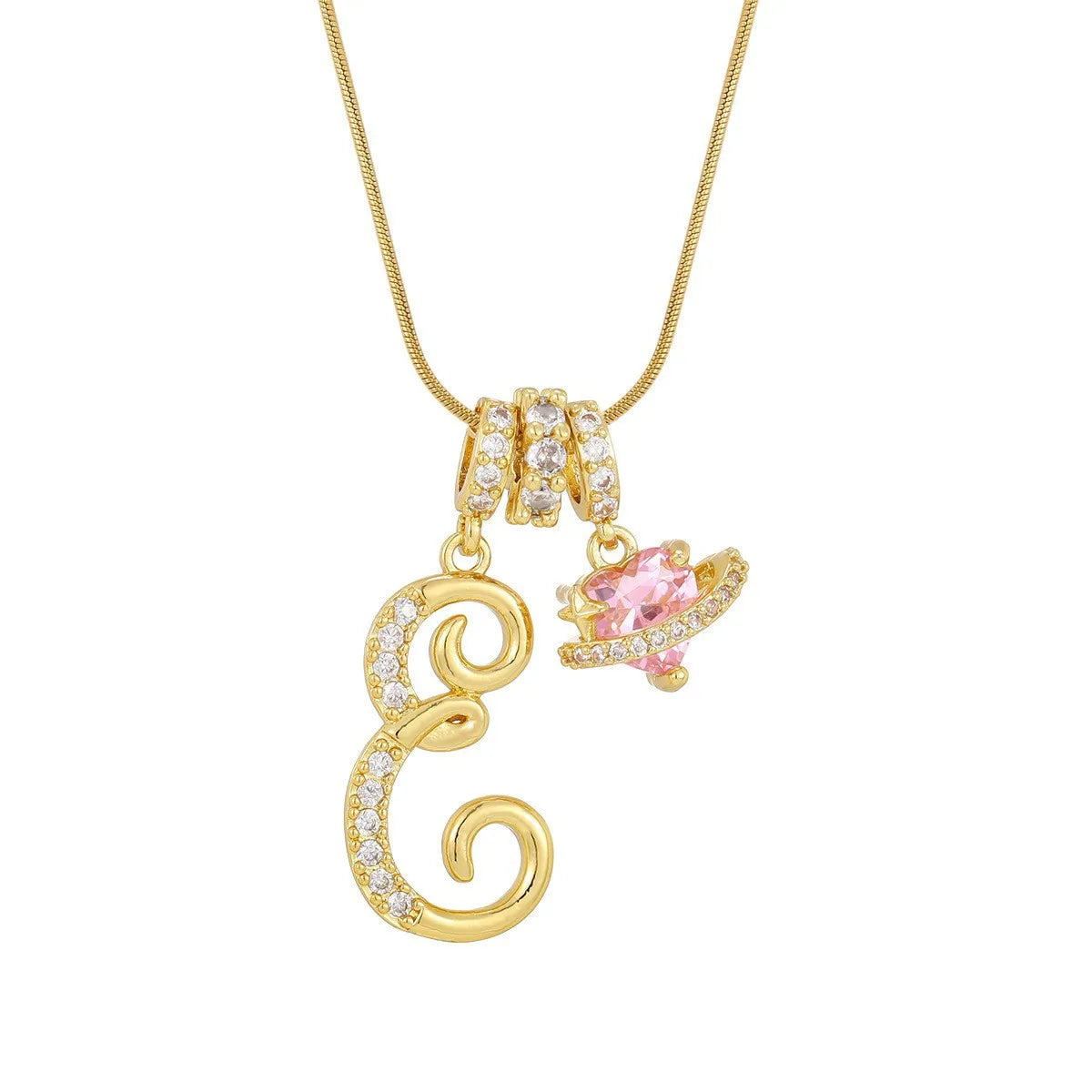 PERSONALIZED INITIAL HEART NECKLACE