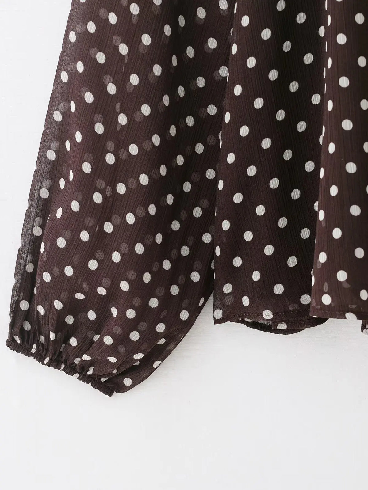 Women S Dots Printed Blouse Shirt Spring Autumn Fashion Long Sleeve