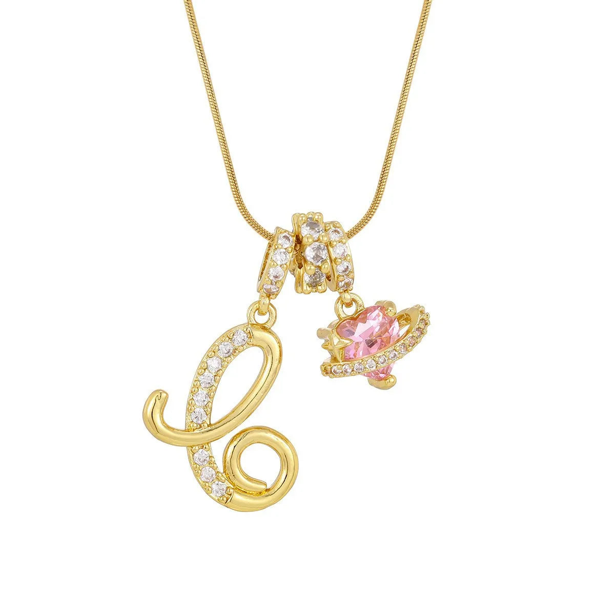 PERSONALIZED INITIAL HEART NECKLACE