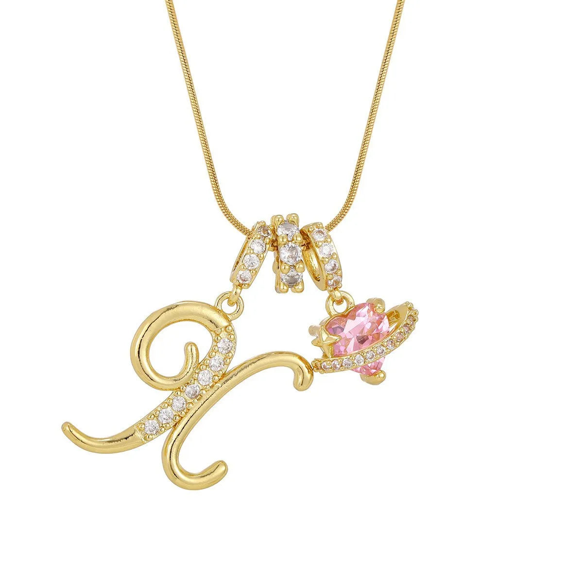 PERSONALIZED INITIAL HEART NECKLACE