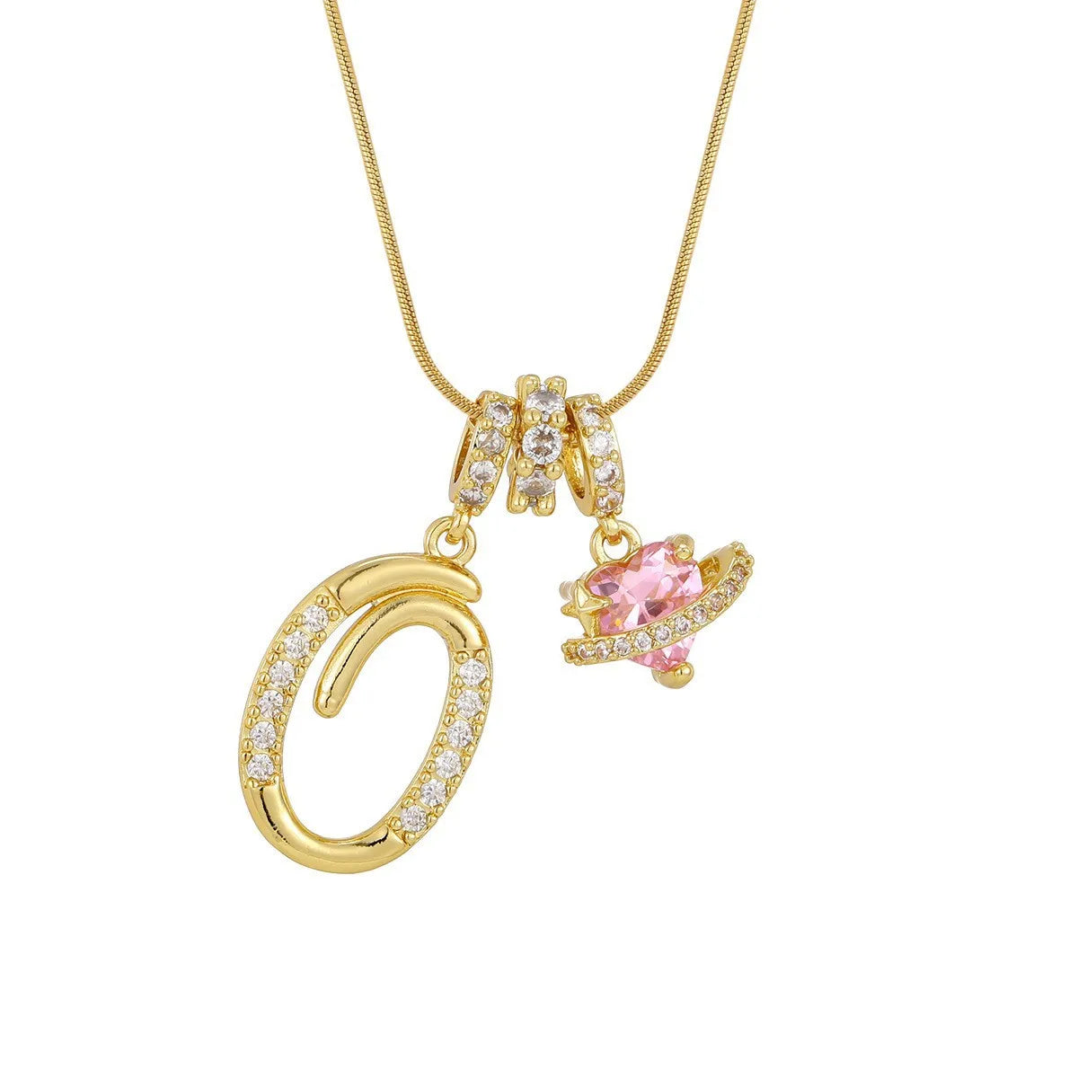 PERSONALIZED INITIAL HEART NECKLACE