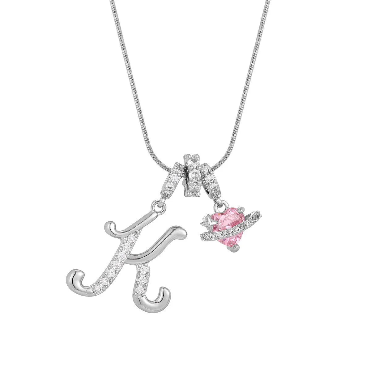 PERSONALIZED INITIAL HEART NECKLACE