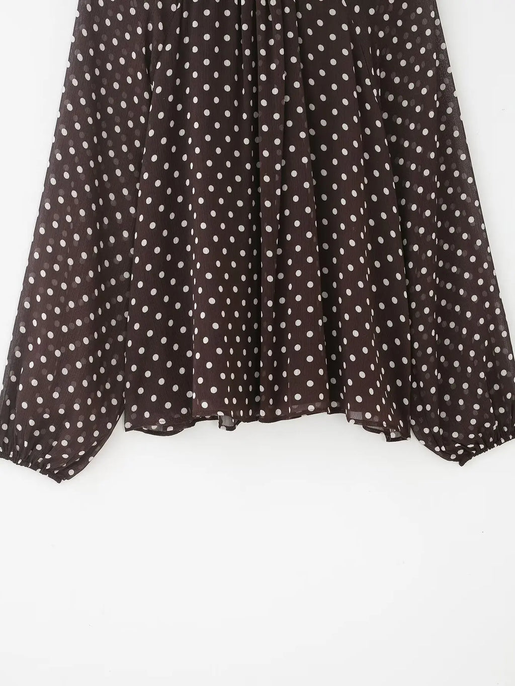 Women S Dots Printed Blouse Shirt Spring Autumn Fashion Long Sleeve
