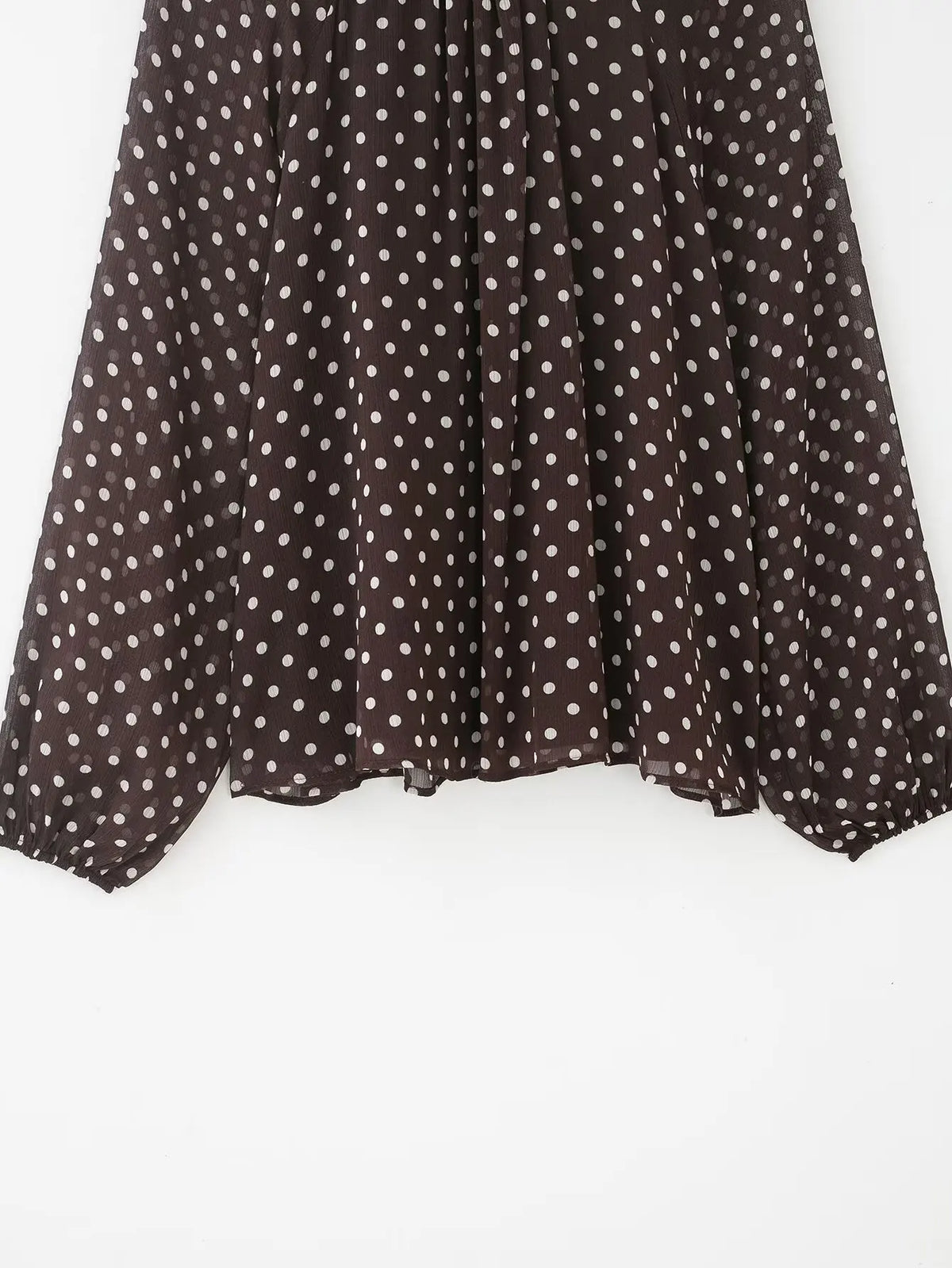 Women S Dots Printed Blouse Shirt Spring Autumn Fashion Long Sleeve