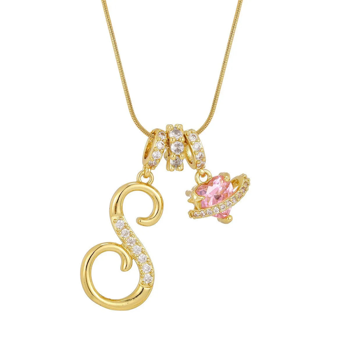 PERSONALIZED INITIAL HEART NECKLACE