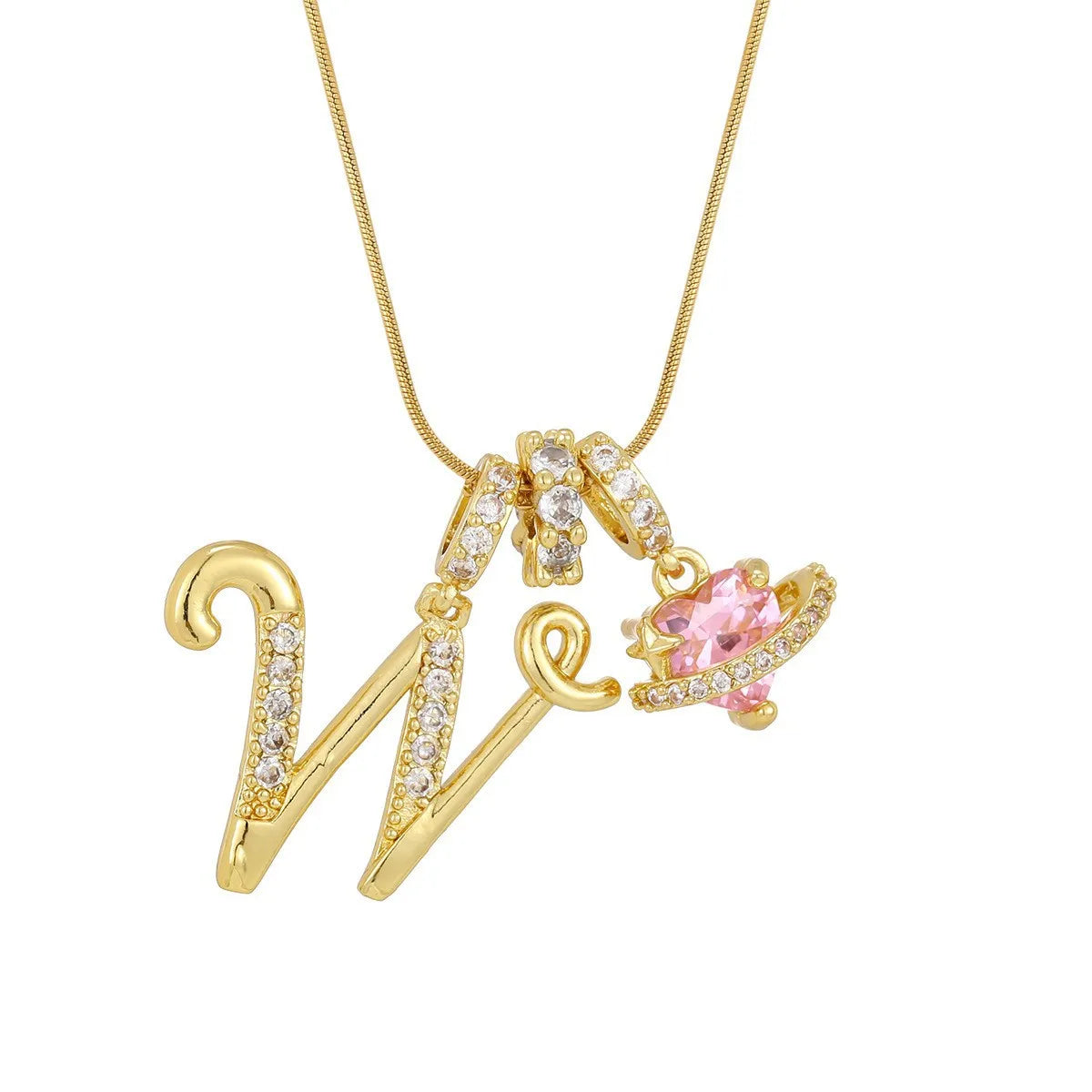 PERSONALIZED INITIAL HEART NECKLACE