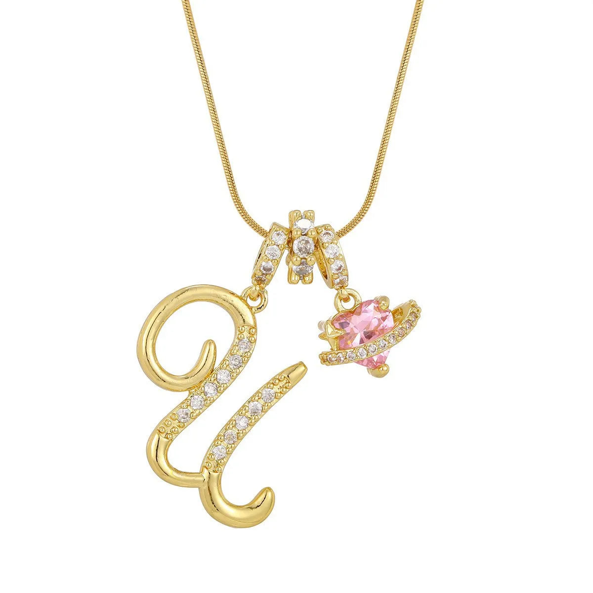 PERSONALIZED INITIAL HEART NECKLACE