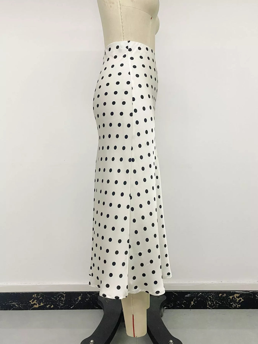 Polka Dot Midi Skirt